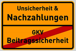 Straßenschild GKV