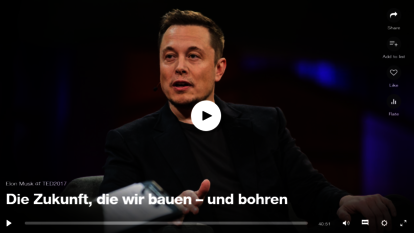 Elon Musk Vortrag